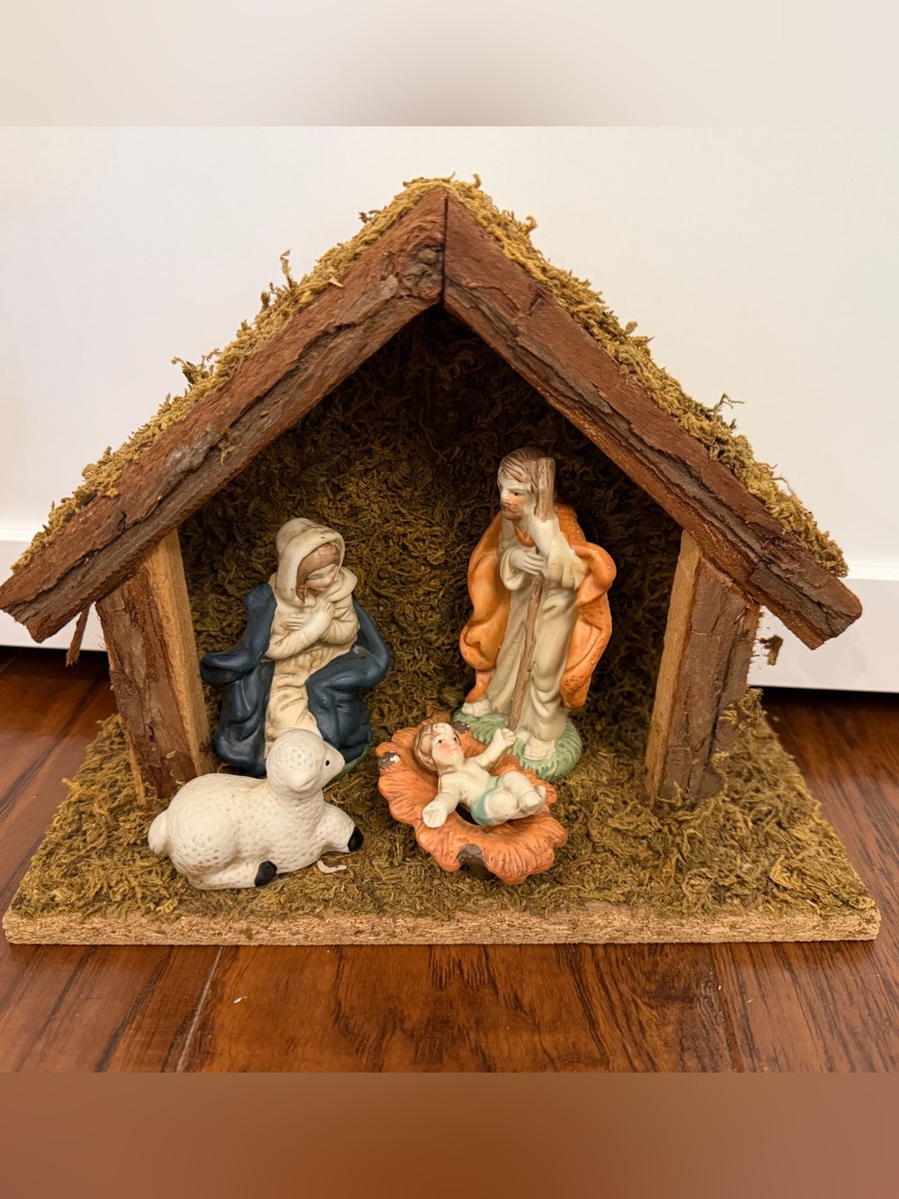 Vintage nativity scene